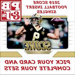 2019 Score Football Insert Singles You Pick & Complete Your 